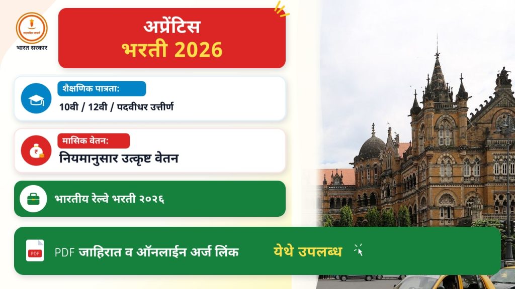 अप्रेंटिस भरती २०२६: पहिल्यांदाच अर्ज करणाऱ्यांसाठी मार्गदर्शक