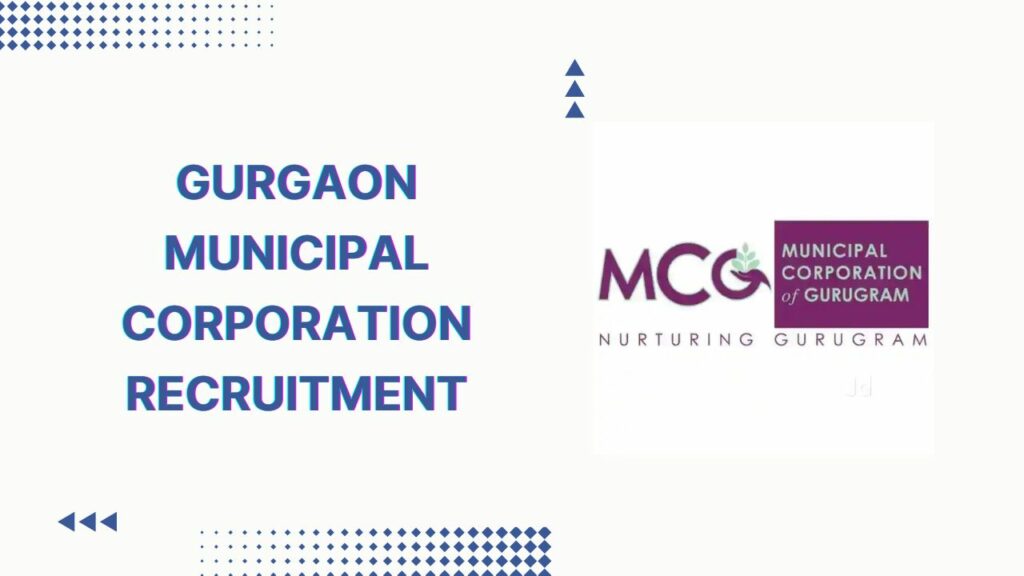 Gurgaon Municipal Corporation Recruitment